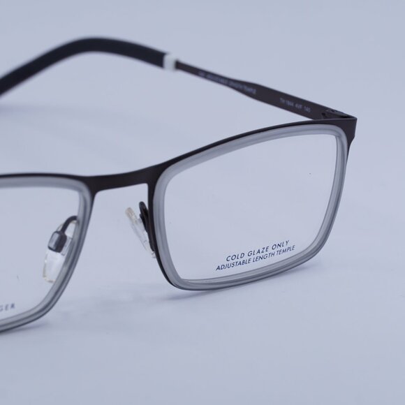 Tommy Hilfiger TH 1844 04VF 00 Eyeglasses Grey/Brown 55mm Rectangle Frame - Picture 2 of 12